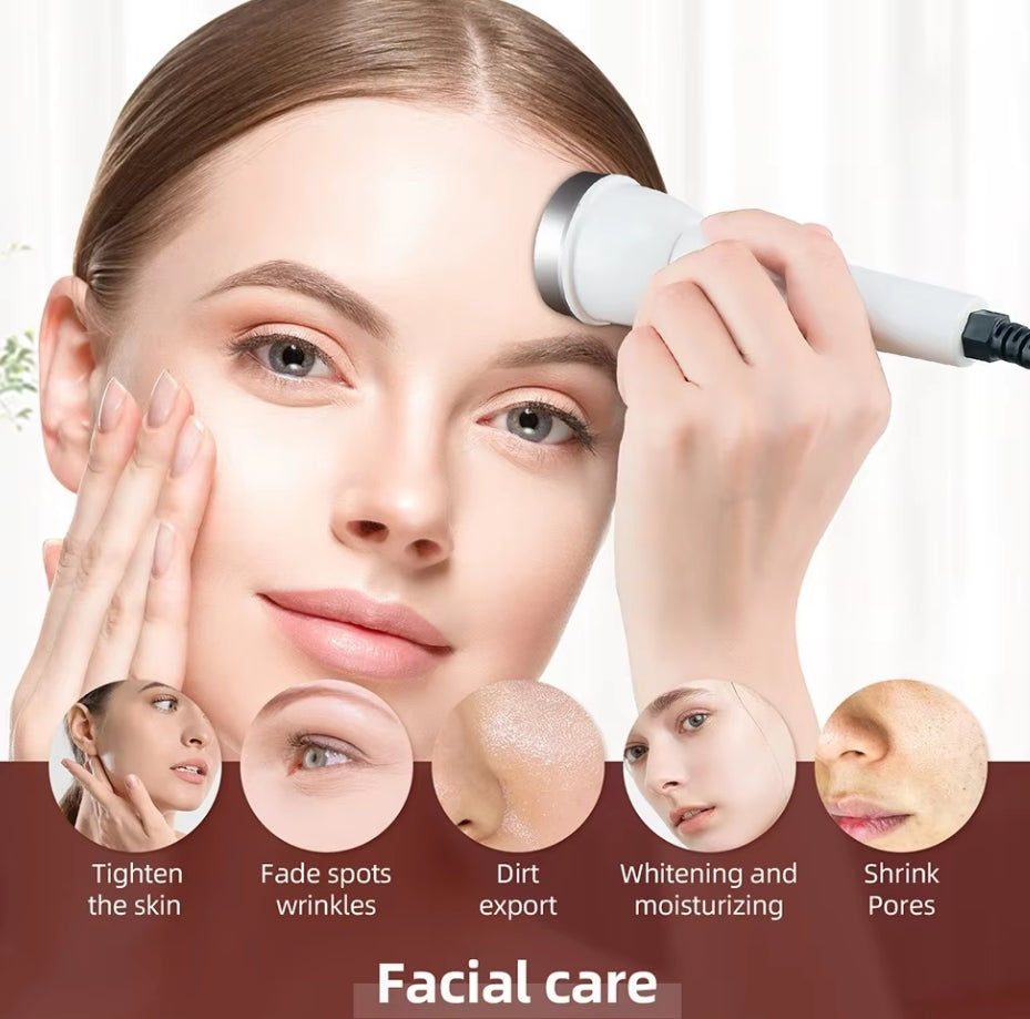 Máquina Facial Ultrasónica 2 en 1. Ilumina y Reafirma la Piel del Rostro