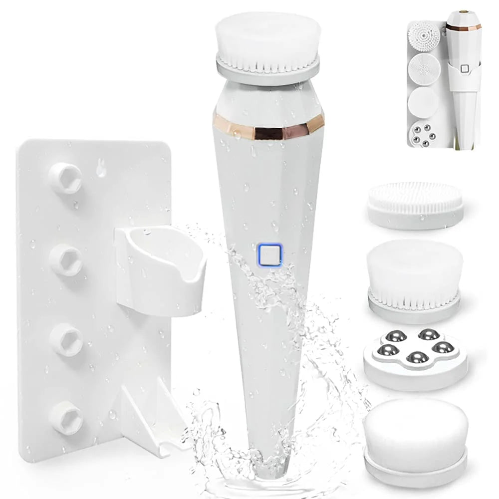 4 in 1 360° Rotating Facial Cleanser. Blackhead, Acne, Deep Pore Remover for Skin Care