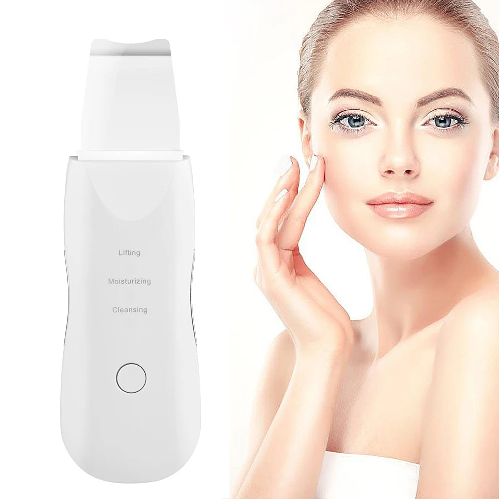 Deep Facial Cleansing Vibrator with Ultrasonic Paddle and Massager