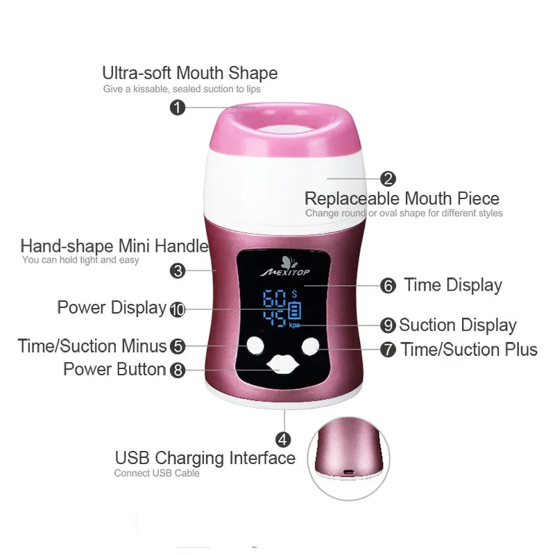 Lip care Device for Women. Volume Increase