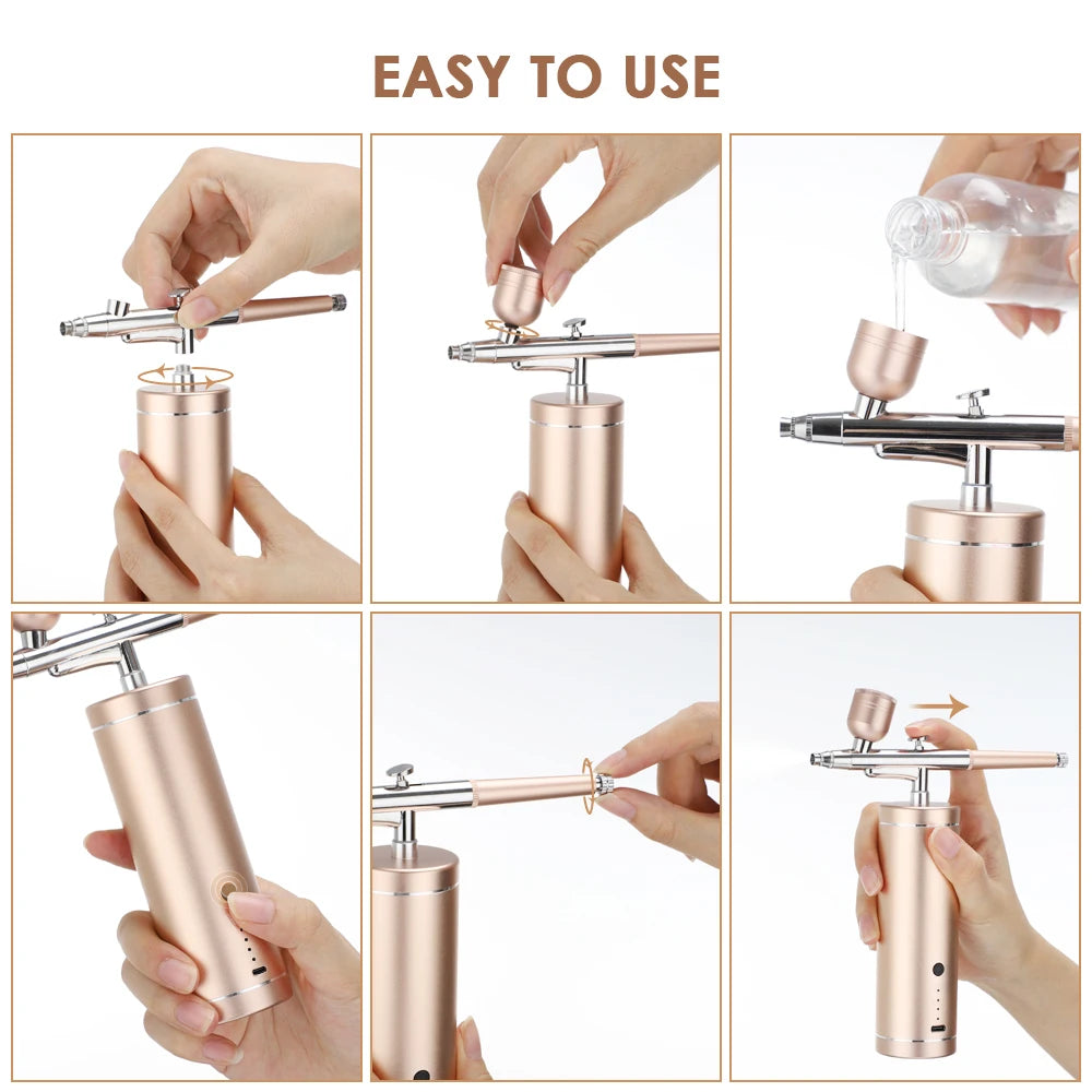 High Pressure Nano Facial Sprayer Water Oxygen Injector