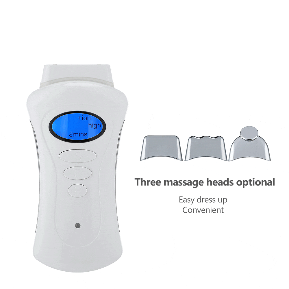 Microcurrent Face Lift Tool with 3 Massage Heads