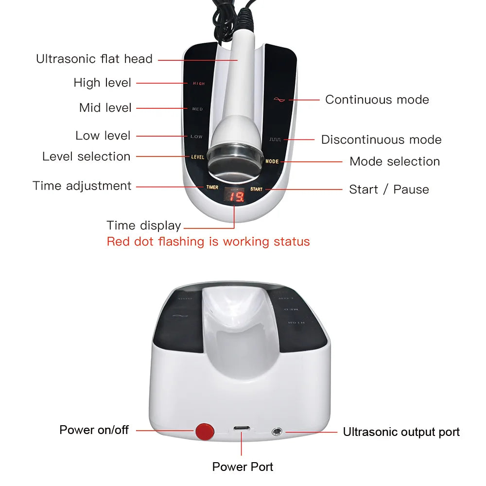 2 In 1 Ultrasonic Facial Machine Skin Radiance y Lifting