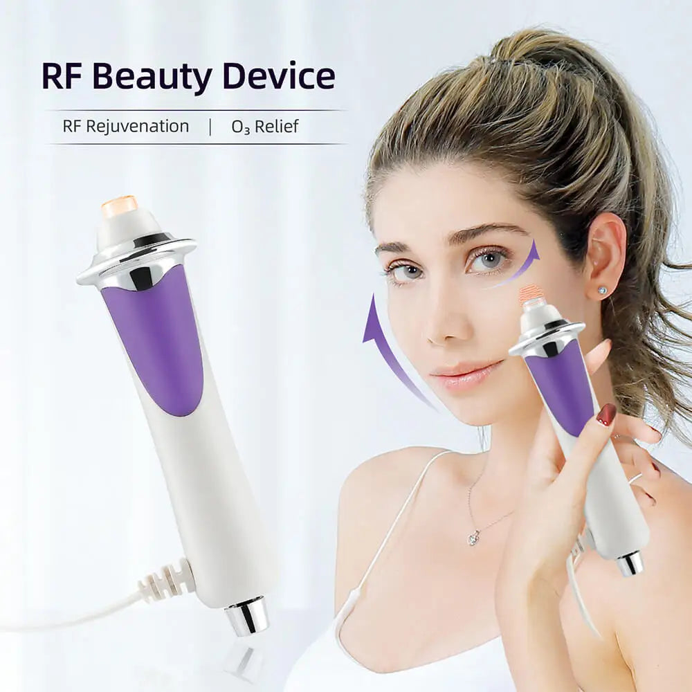 Radiofrequency Facial Lifting EMS Microcurrent. Skin Tightening