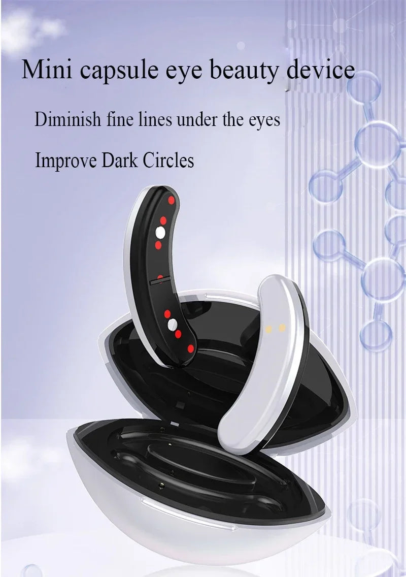 EMS Microcurrent Eye Massager Therapy Relieves Eye Fatigue, Anti-Wrinkle