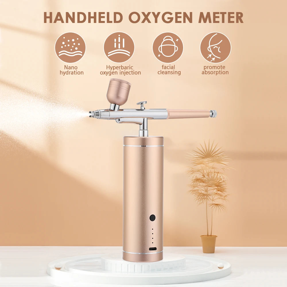 High Pressure Nano Facial Sprayer Water Oxygen Injector