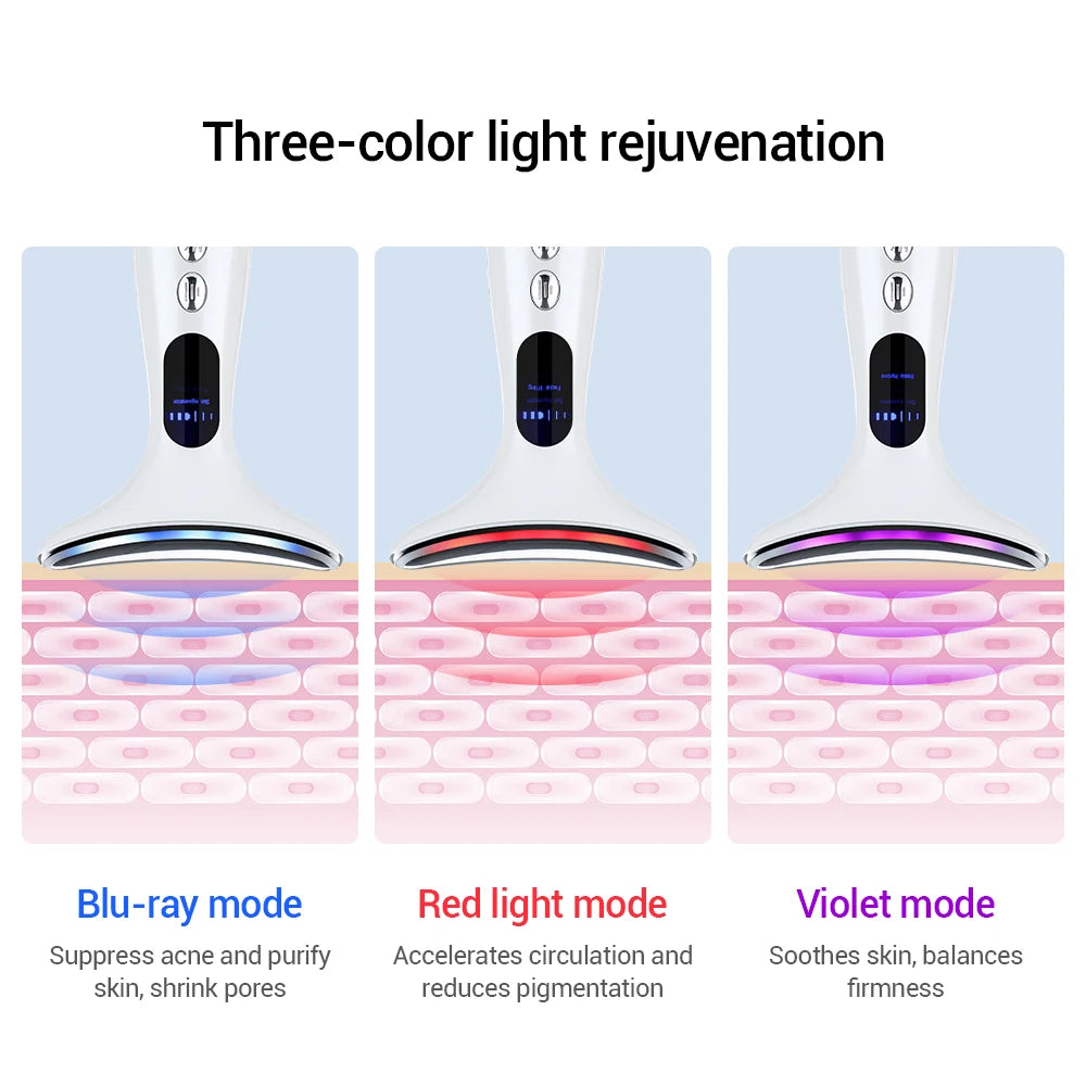 Dispositivo de Rejuvenecimiento de la Piel con Luz LED IPL y Microcorriente EMS