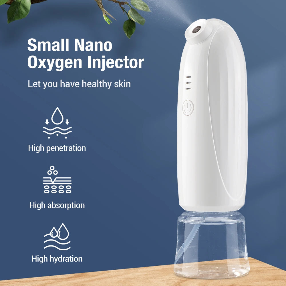 Oxygen Injector for Skin Rejuvenation and Hydration