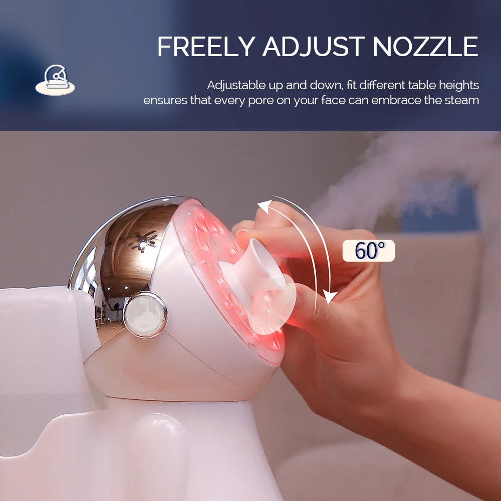 Hot Water Sprayer and 7 Color Lights. Pore Cleanser, Skin Moisturizer