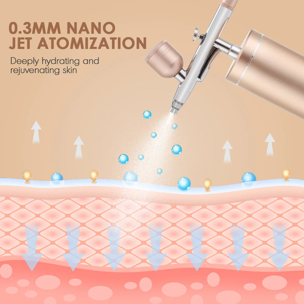 High Pressure Nano Facial Sprayer Water Oxygen Injector