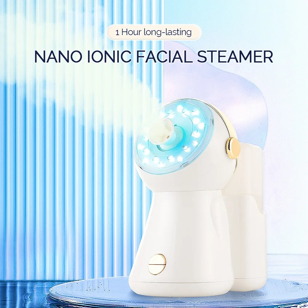 Hot Water Sprayer and 7 Color Lights. Pore Cleanser, Skin Moisturizer