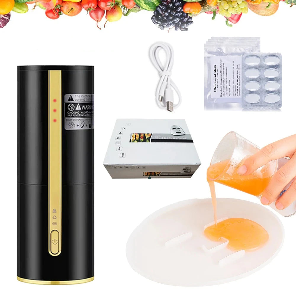 Smart Facial Mask Making Machine with Collagen from Natural Fruits and Vegetables