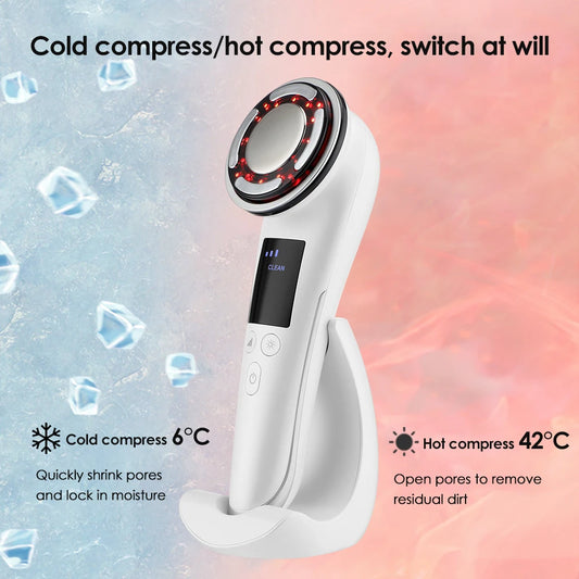 EMS Facial Lifting, IPL LED Light. Hot/Cold Anti-Aging & Tightening