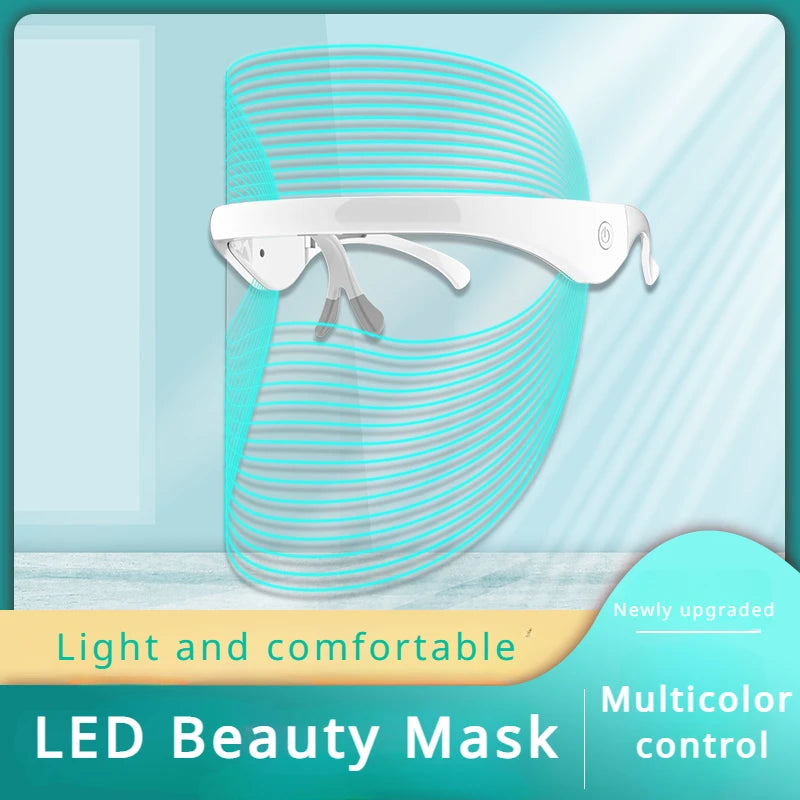 Rechargeable LED Mask for Skin Care with 7 Color Light Therapy