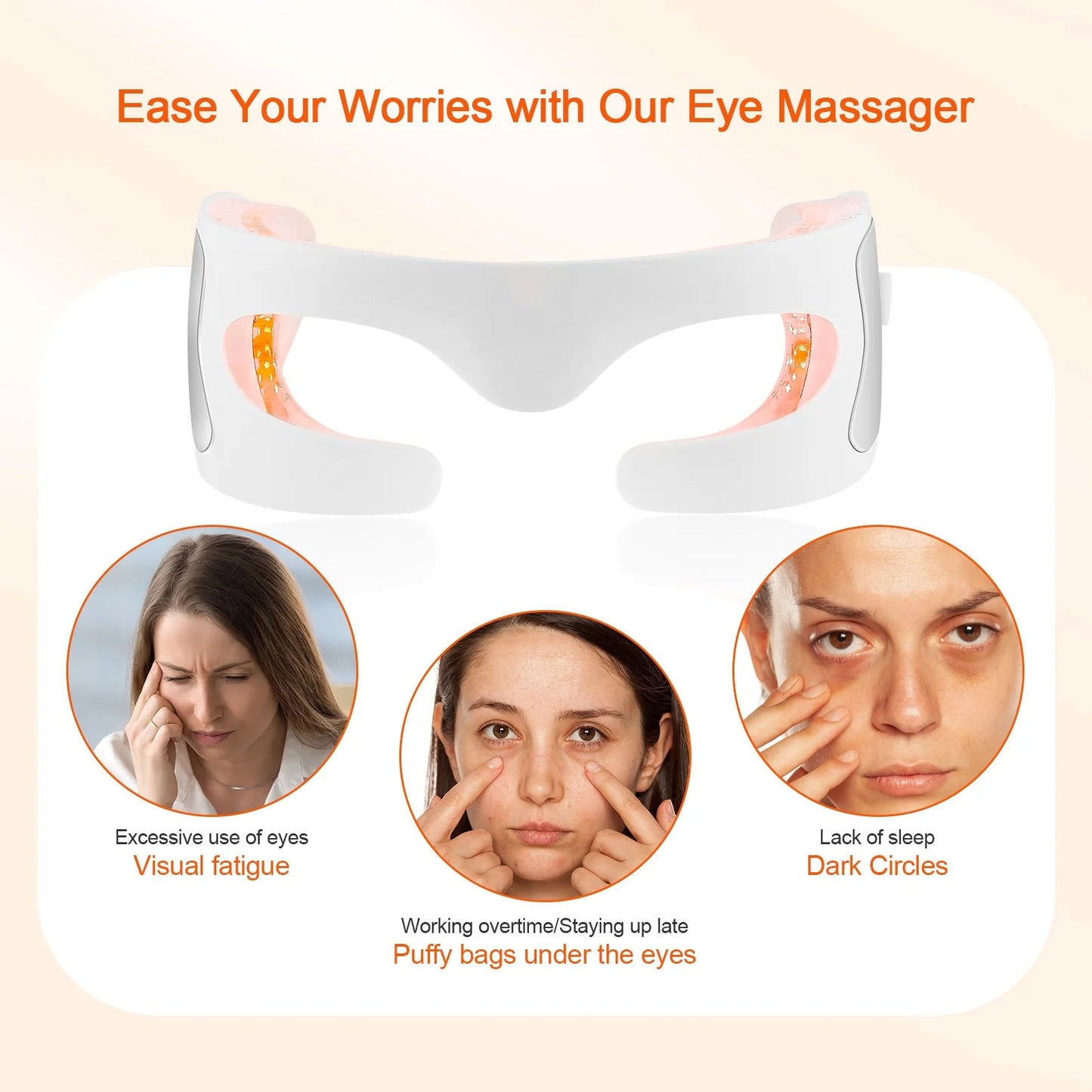 Anti-Aging Eye Fine Lines Relief Massager and Vibrator Device.