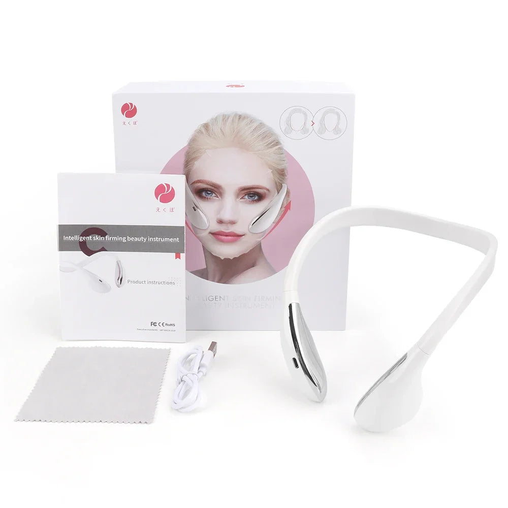 LED & EMS Microcurrent Face Lifting Device. Massager, Face Slimmer