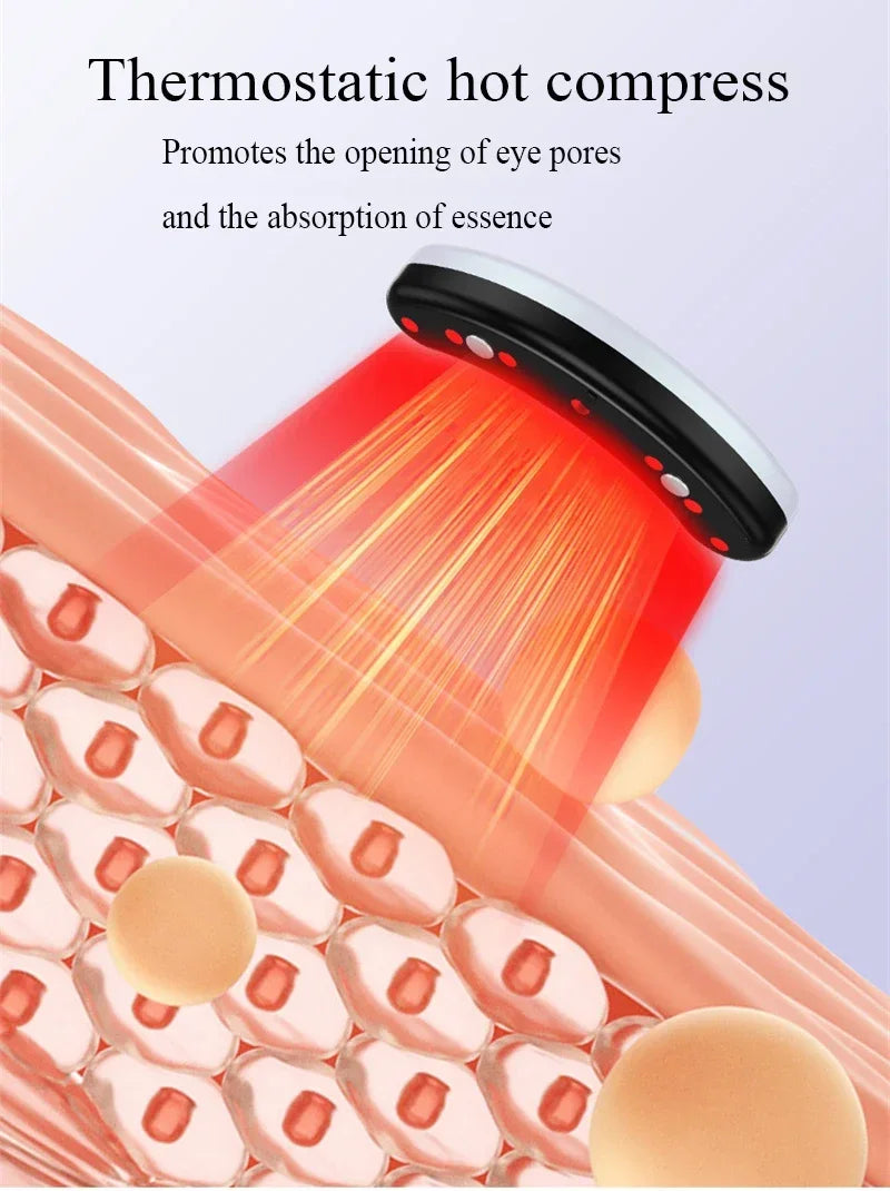 EMS Microcurrent Eye Massager Therapy Relieves Eye Fatigue, Anti-Wrinkle