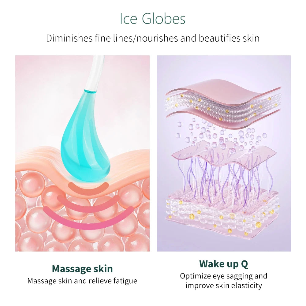 Ice Balls for Facial Massage with Lifting Effect