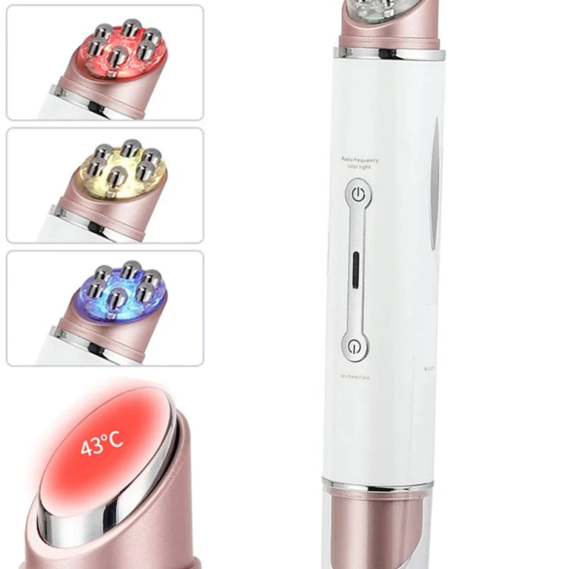 Multifunction LED Photon Therapy Facial y Eye Massager. Anti-Wrinkle.