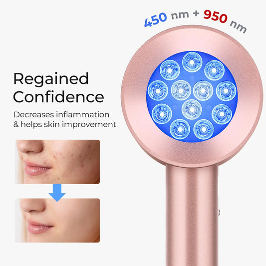 Infrared Facial Therapy Lamp: Anti-aging, Anti-acne, Wrinkle, Dark Circle and Blemish Eliminator.