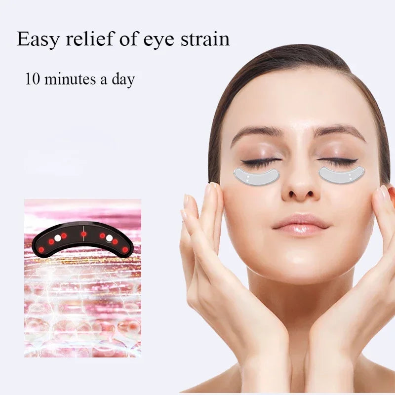 EMS Microcurrent Eye Massager Therapy Relieves Eye Fatigue, Anti-Wrinkle